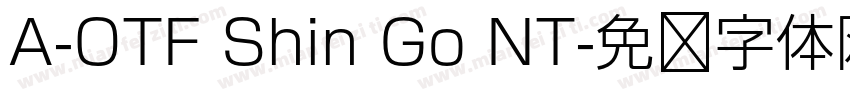 A-OTF Shin Go NT字体转换